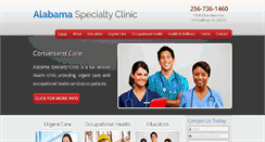 Desktop Screenshot of alabamaspecialtyclinic.com